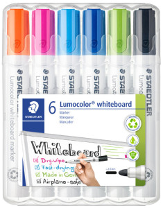 STAEDTLER  Marqueur pour tableau blanc lumocolor 351, étui