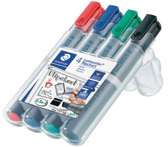 STAEDTLER Marqueur pour tableau papier lumocolor 356B, étui