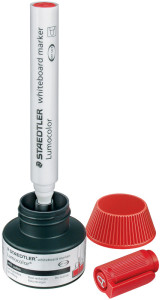 STAEDTLER Flacon-recharge 488 51 Lumocolor, rouge