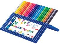 STAEDTLER Crayons de couleur ergosoft, étui de 24, largeur