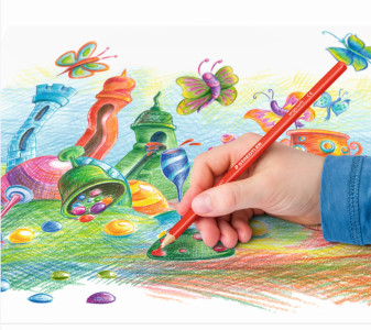 STAEDTLER Crayons de couleur ergosoft, étui de 24, largeur
