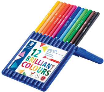 STAEDTLER Crayons de couleur ergosoft, étui de 24, largeur