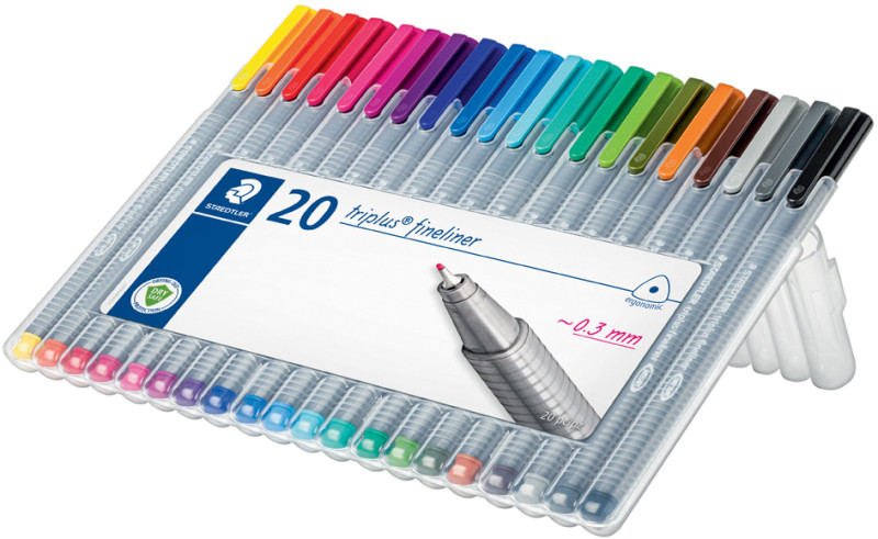 STYLO TRIPLUS FINELINER STAEDTLER MARRON