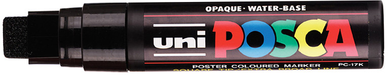 uni-ball Marqueur à pigment POSCA PC-17K, noir