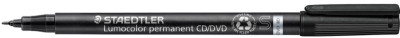 STAEDTLER Marqueur CD/DVD lumocolor, permanent, noir