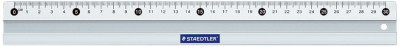 STAEDTLER Régle en métal, en aluminium, 200 mm