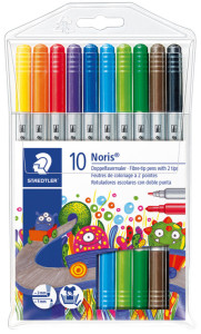 STAEDTLER Feutre de coloriage à 2 pointes NORIS CLUB, rond