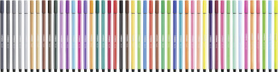 STABILO Stylo feutre Pen 68, rose clair, largeur de