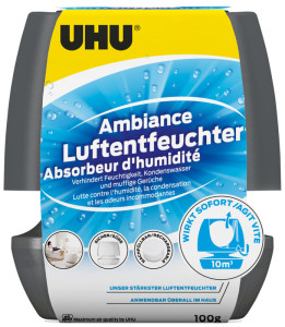 UHU Déshumidificateur airmax Ambiance, 100 g, anthracite