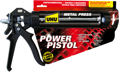 UHU pistolet à mastic POWER PISTOL, noir