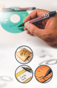 uni-ball Marqueur permanent SUPER INK MARKER, pointe conique