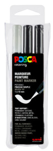 POSCA Marqueur à pigment POSCA PCF-350, étui de 3