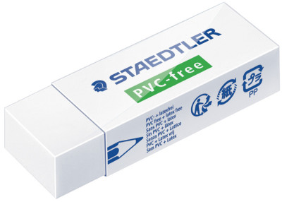 STAEDTLER Gomme B20, sans PVC, blanc