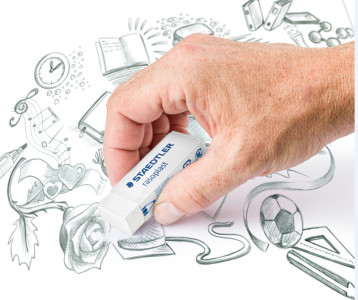STAEDTLER Gomme B20, sans PVC, blanc