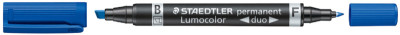 STAEDTLER Marqueur permanent Lumocolor duo, rouge, 2 pointes