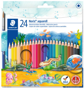 STAEDTLER Crayon aquarelle Noris Club, étui carton de 24