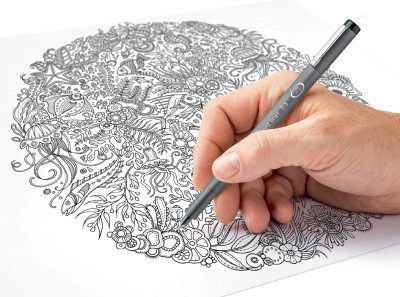 STAEDTLER feutre à pigment, noir, étui de 4, longue