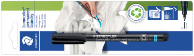 STAEDTLER Marqueur lumocolor pour textile laundry, noir