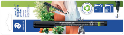 STAEDTLER Marqueur pour le jardin Lumocolor garden, noir