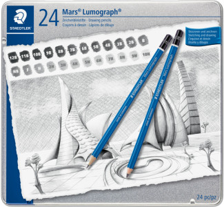STAEDTLER Crayon Mars Lumograph, 12er Metalletui