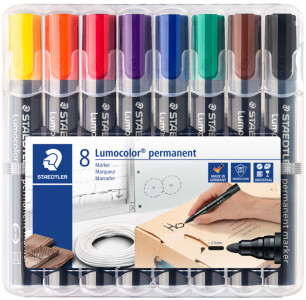 STAEDTLER Lumocolor Marqueur permanent 352, étui de 8