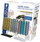 STAEDTLER Marqueur permanent Metallic, présentoir de 100 STAEDTLER Marqueur permanent Metallic, présentoir de 100