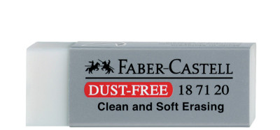 FABER-CASTELL Gomme en plastique DUST-FREE, noir