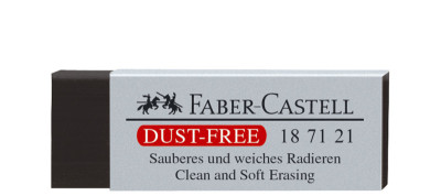 FABER-CASTELL Gomme en plastique DUST-FREE, noir