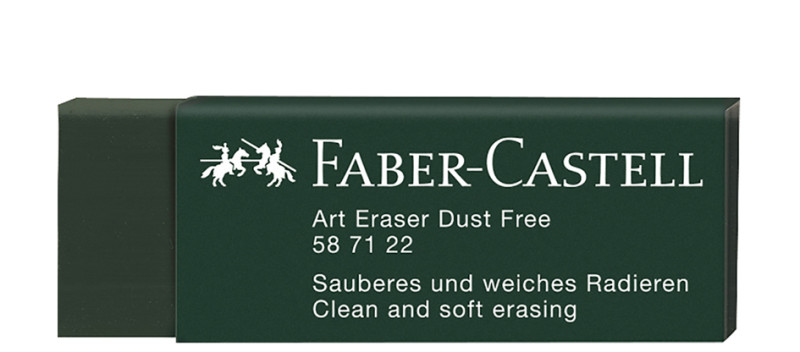 FABER-CASTELL Gomme en plastique DUST-FREE, noir