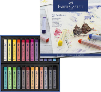 FABER-CASTEL Craies pastel soft STUDIO QUALITY, étui de 24