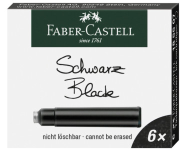 FABER-CASTELL Cartouches d'encre Standard, bleu royal