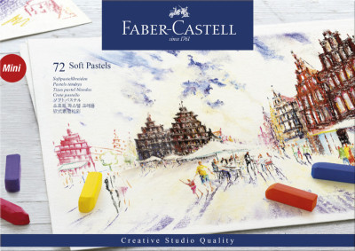 FABER-CASTELL Craies pastel soft CREATIVE STUDIO, étui de 72
