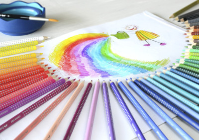 FABER-CASTELL Crayons de couleur Colour GRIP, étui de 48