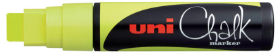 uni-ball Marqueur craie Chalk PWE-17K jaune fluo,extra large