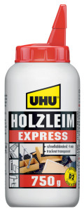 UHU Colle à bois Express D2, sans solvant, 750 g bouteille