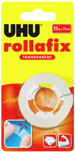 UHU Ruban adhésif rollafix transparent, 19 mm x 25 m