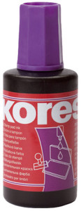 Kores encre à tampon, contenu: 27 ml, bleu