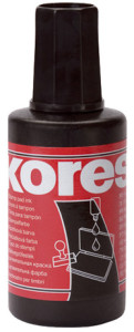 Kores encre à tampon, contenu: 27 ml, noir