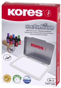 Kores Tampons encreur METALLICA, (L)110 x (P)70 mm, vert