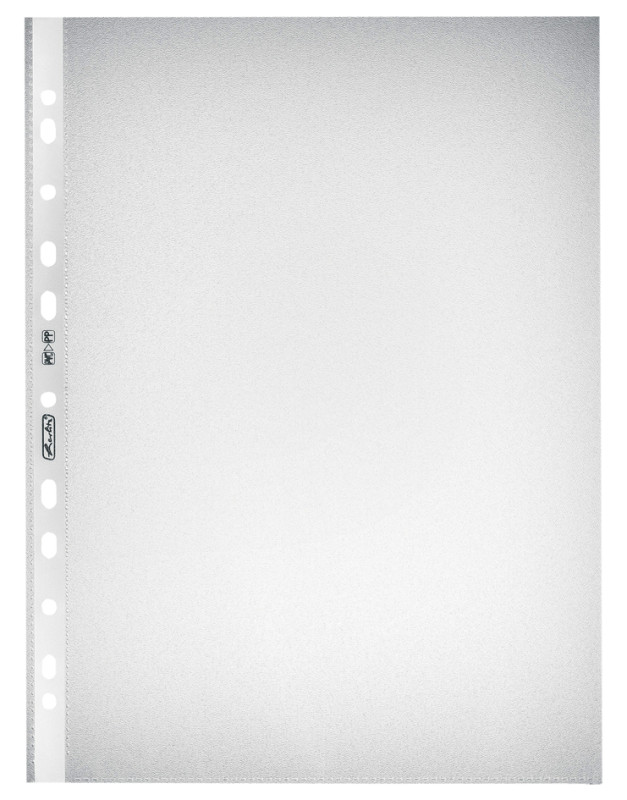herlitz Pochette perforée, A4, transparent, 0,05 mm