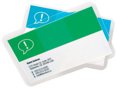 GBC pochettes à plastifier CardPouch pour cartes de visites