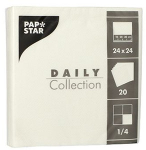 PAPSTAR Serviettes de cocktail, 250 x 250 mm, bordeaux