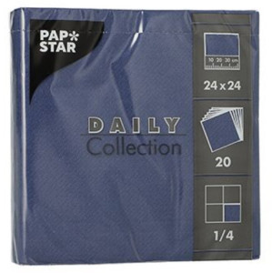 PAPSTAR Serviettes de cocktail, 250 x 250 mm, bordeaux