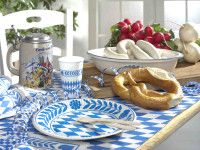 Serpentins PAPSTAR « Bleu de Bavière », bleu/blanc