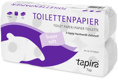 Papier toilette Tissue, 3 couches, extra blanc, gros paquet