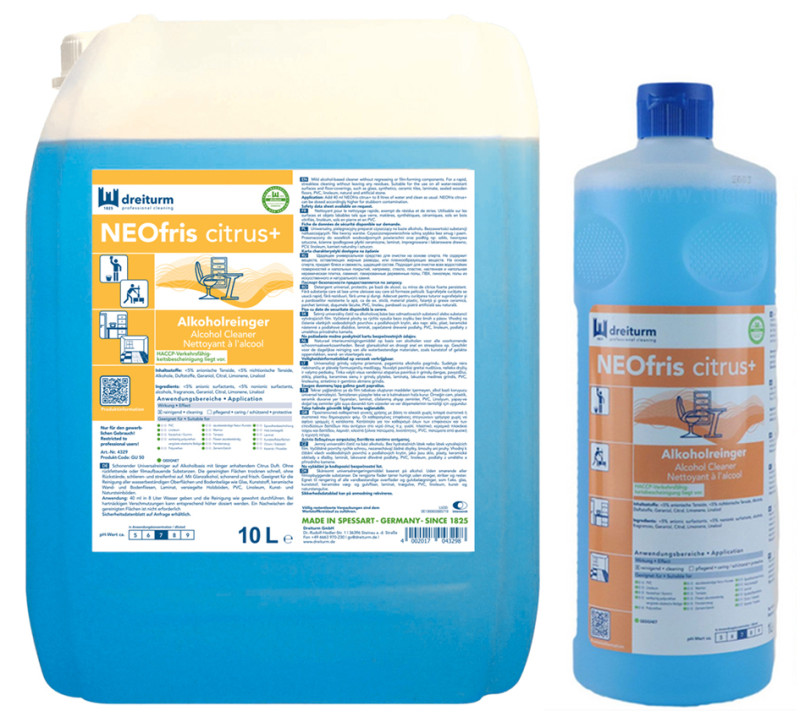 DREITURM Nettoyant à base d'alcool NEOFRIS citrus+, 1 litre