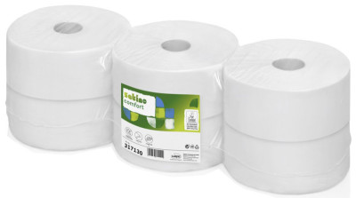 wepa papier toilette en grands rouleaux Comfort 320 T, blanc
