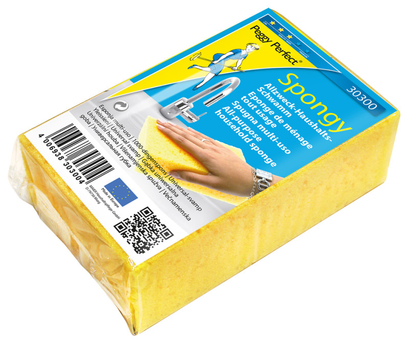 Peggy Perfect Eponge de ménage Spongy, jaune