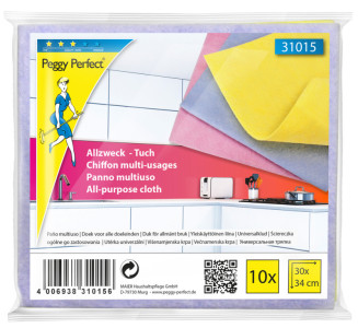 Peggy Perfect Chiffon multi-usages non-tissé, paquet de 10