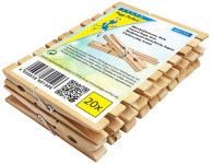 Peggy Perfect Pinces à linge, en bois, longueur: 100 mm